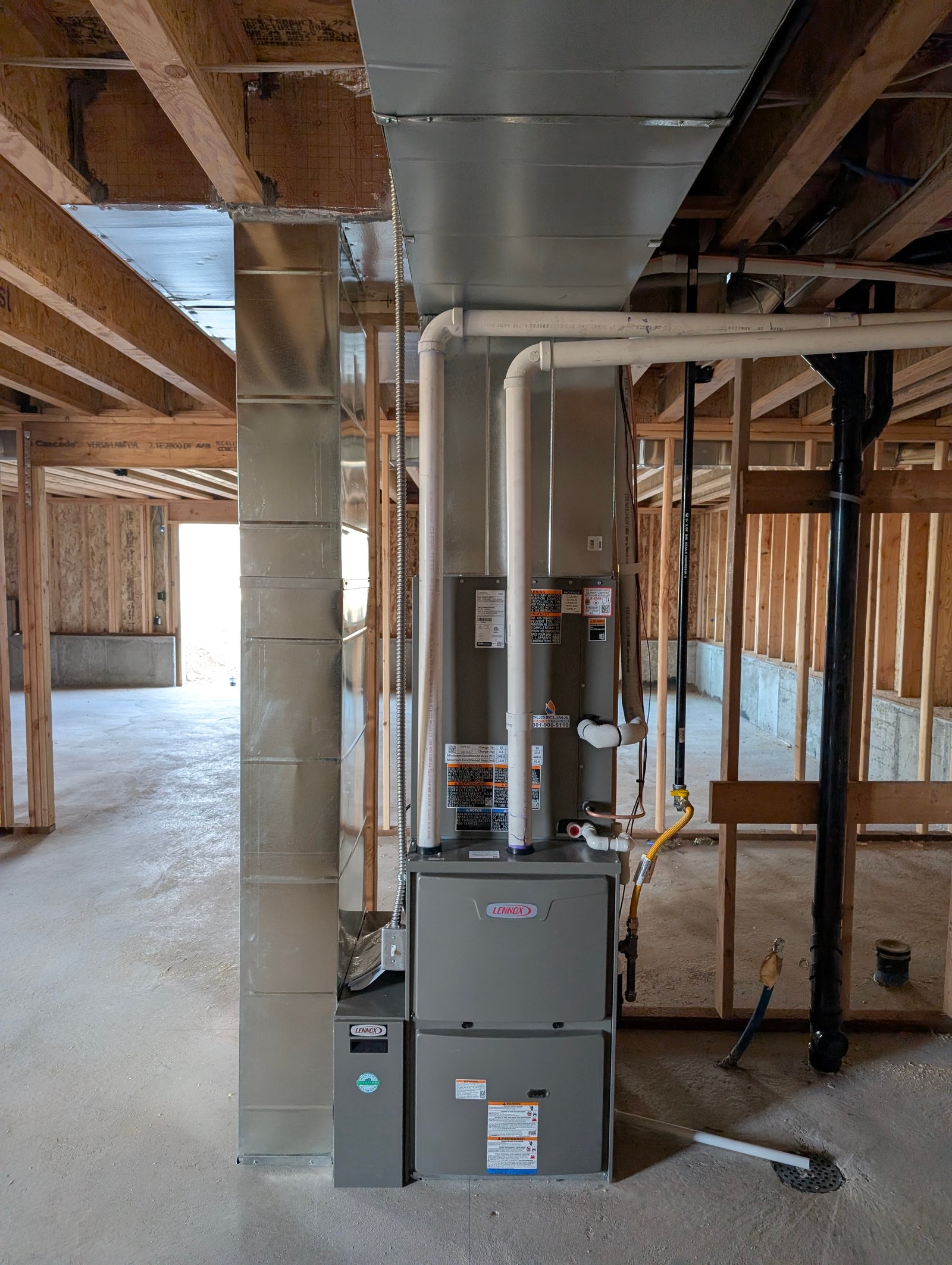 Lennox furnace installation in Pleasant Grove UT by PureClima